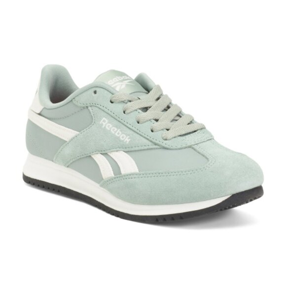 REEBOK Fiori Low Profile Jogger Sneakers Natural/Green - Picture 1 of 3